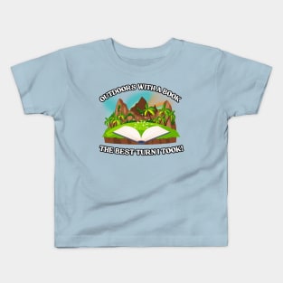 Hills, Grass, and Prose: The Best Turn I Took Kids T-Shirt